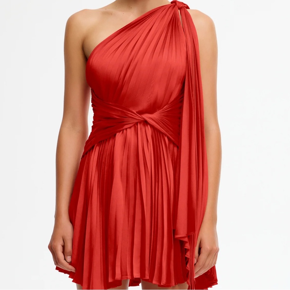 NWT Acler Luton Pleated one shoulder mini dress - never worn!